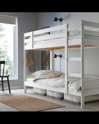 Letto castello Ikea bianco 