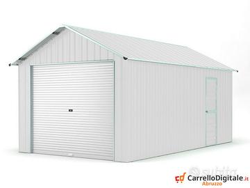 Capanno container box 360x762cm serranda bianco