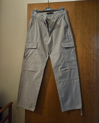 pantalone uomo beige taglia 40 bershka