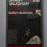 Sarah Vaughan Musicassetta Anni 80 NUOVA Sigillata