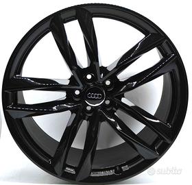 4 cerchi lega audi rs6 r21 nero lucido lt4776
