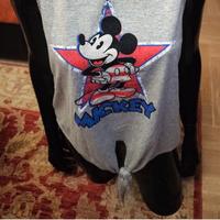 Canotta  Disney Mickey Mouse stella rossa tg  46