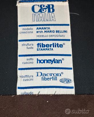 POLTRONE AMANTA B&B. Disegnate da Mario Bellini