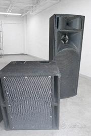 impianto audio db 12000 watt 6 sat 4 sub doppio 18