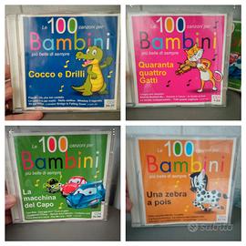 4 CD di musica per bambini 