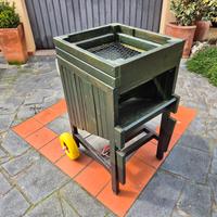 Defogliatore autocostruito in legno a Batteria