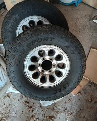 cerchi + gomme fuoristrada