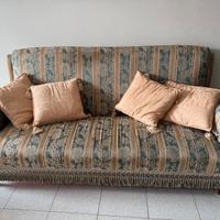 Set Divano e 4 Poltrone in Stile Classico Vintage