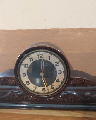 Orologio da tavolo vintage in ceramica