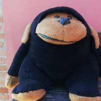 Peluche pupazzo scimmione gigante vintage