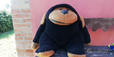 Peluche pupazzo scimmione gigante vintage