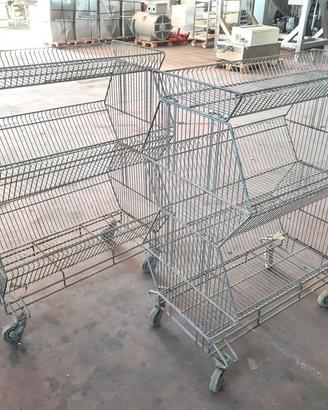 cesti sovrapponibili in filo metallico usati