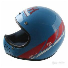 Casco FM Fimez Trophy azzurro epoca anni 80