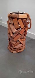 lanterna in legno naturale 