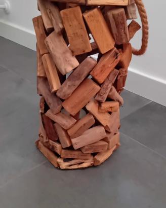 lanterna in legno naturale 