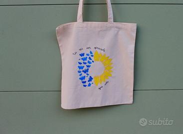 Shopper in tela "Girasole ed Emozioni"