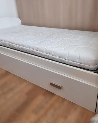 Lettino nido cameretta 190x90 bianco