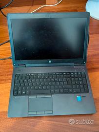 pc portatile gaming HP ZBook 15. workstation porta