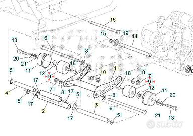 SILENTBLOCK BIELLETTA APRILIA SCARABEO LEONARDO RO