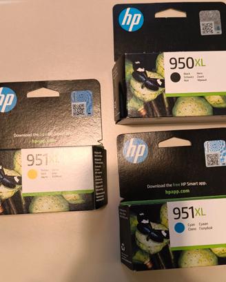 cartucce nuove hp 951xl giallo 951 xl ciano 950 xl