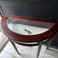 Mobile ‘50 vetrinetta consolle tavolino mezzaluna