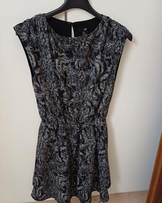 Vestito H&M fantasia nero/argento