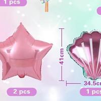 Set 4 palloncini tema sirena