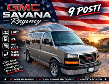 Chevrolet GMC SAVANA 4.3V6 GPL 9 Posti Gancio Trai