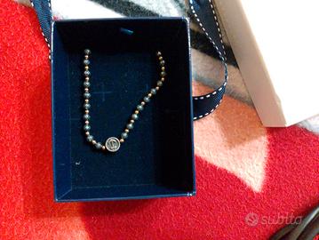  bracciale blu Spirit in acciaio 