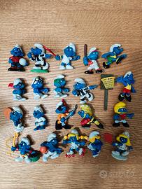 lotto puffi sport schleich peyo vintage 