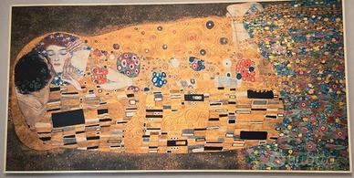 Quadro Stampa su tela "Il Bacio" di Klimt 200 x 10