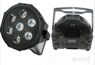 SLIM PAR LED 7x18 Watt CREE rgbw UV 6in1