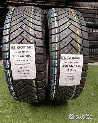 2 gomme 205 65 15c michelin 4stagioni rif688