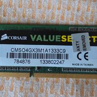 scheda ram Corsair 4GB SO-DIMM DDR3 PC3-10