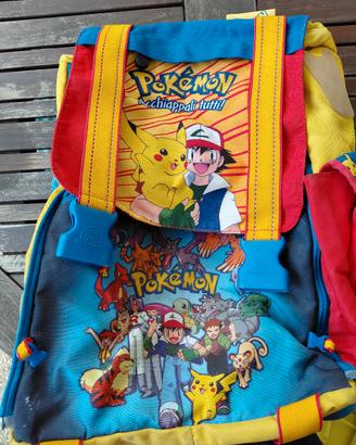 zaino pokemon acchiappali tutti ! vintage