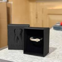 Anello Ring El Rana Serpente Uroboro Argento 925