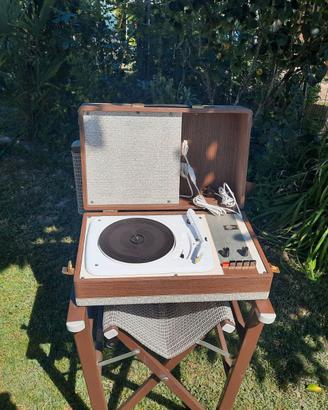 Giradischi vintage Claude a valigia