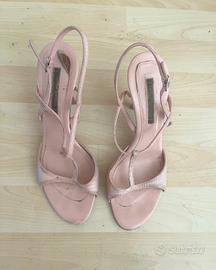 Sandalo Rosa Cipria Narciso Rodiriquez nr 38 tacco