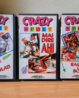 3 Videocassette Crazy Sport