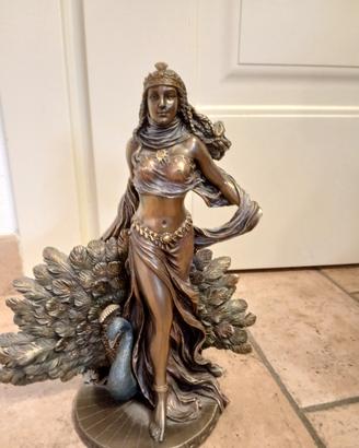 statua resina bronzata che raffigura la dea Hera 