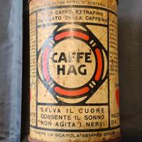 Scatola latta caffè Hag