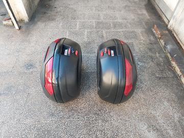 coppia valigie moto kappa v49