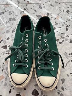 Converse Chuck 70 Suede Ox (Basse) - Verde/Arancio