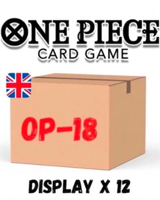 ONE PIECE OP18 SEALED CASE 12  BOX ENGLISH