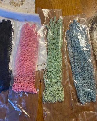 Guanti vintage uncinetto /filet