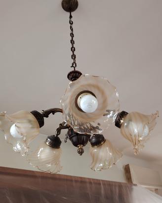 lampadario a 5 luci + 2 applique a parete