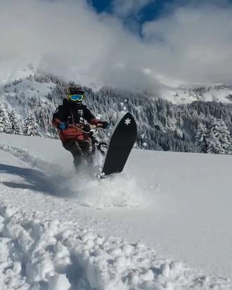 snowscoot snow scoot bici moto da neve dh sci 