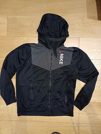 felpa NIKE nera con zip