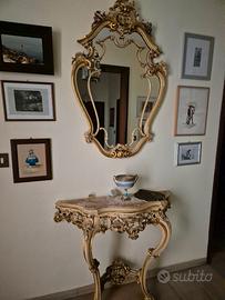 Console con specchio