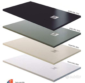 Piatto doccia in marmo resina 70x120 bianco